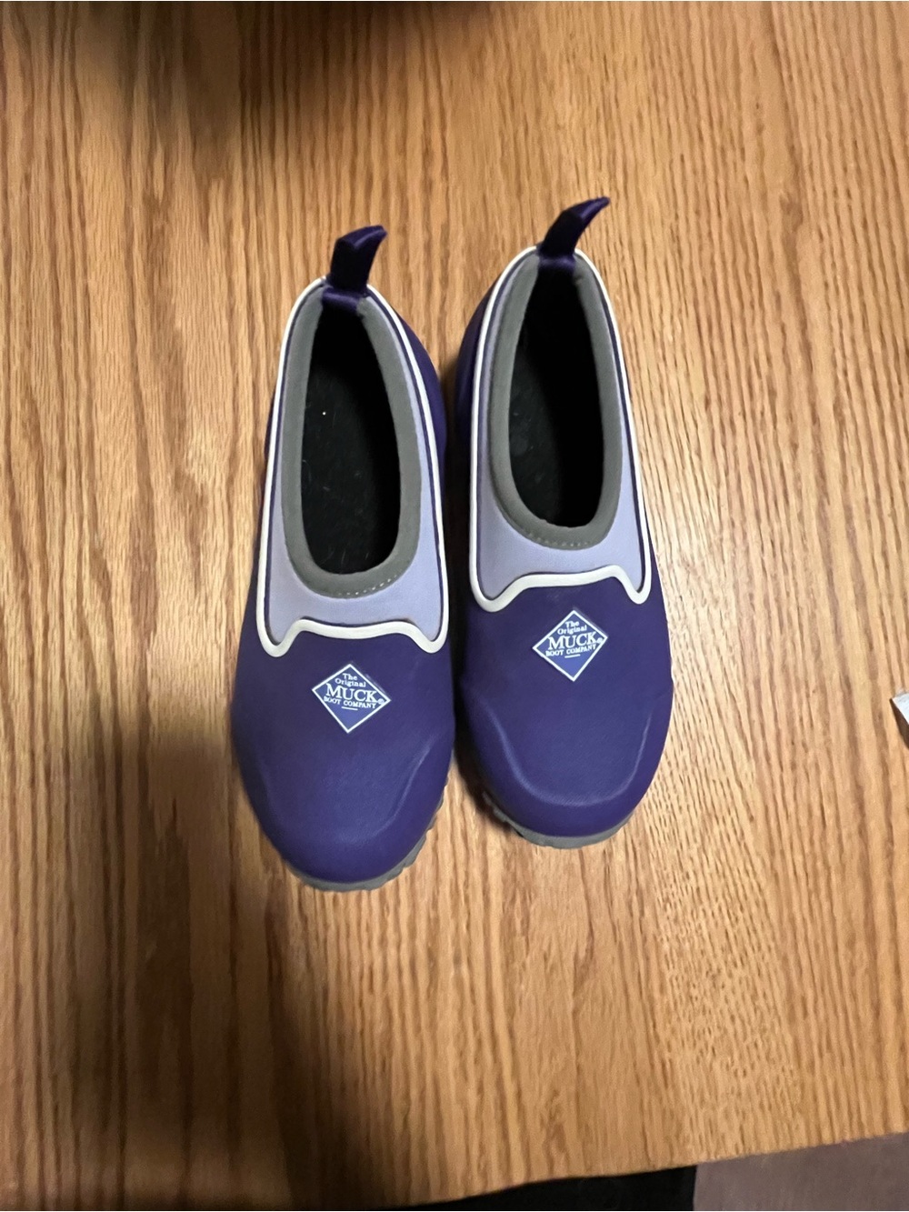 Muckster II Kids Size 2 Purple Rubber Ankle Rain and Snow Muck Boots